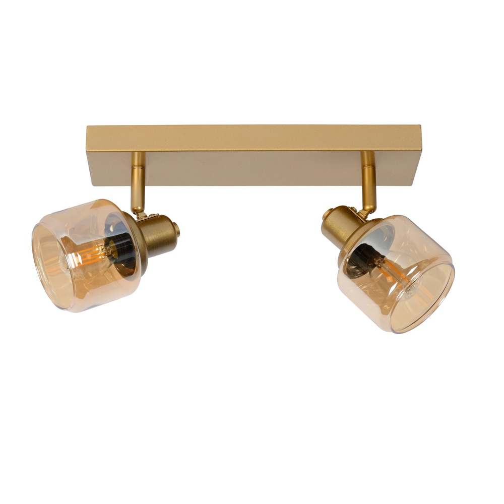 Lucide PlafondlampBjorn 2-lichts goud - 77979/02/02